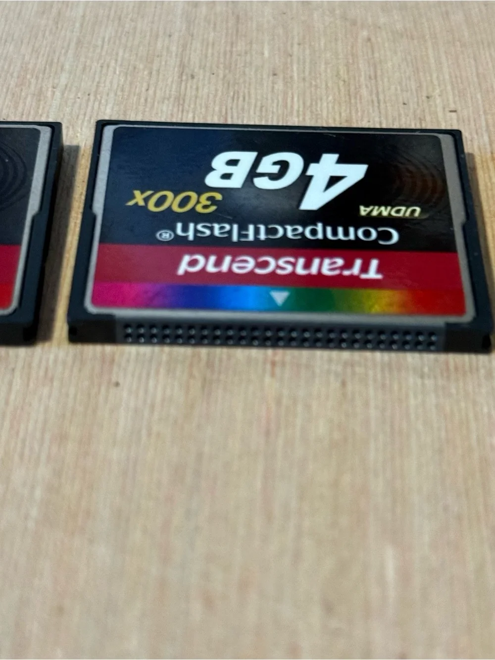 2-Transcend 4GB Compact Flash Memory Card UDMA 300x Preowned “UNTESTED”Read Blw!